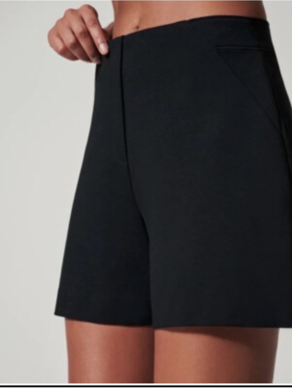 SPANX Black High-Waist Tailored Shorts